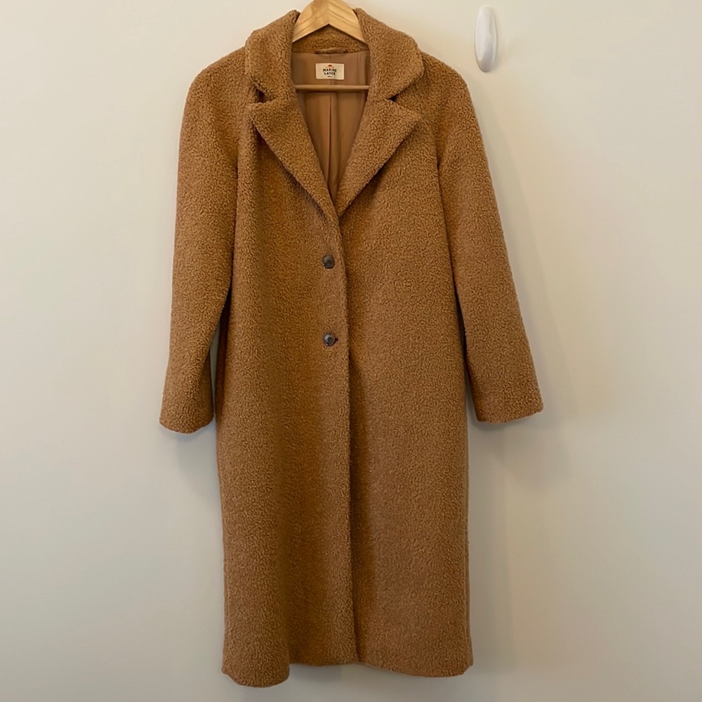 Marine Layer Aspen Coat in Camel